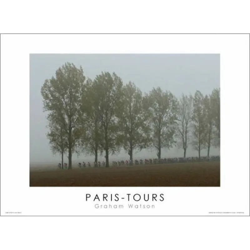 Paris-Tours "Into the Fog" (2004) Premium Cycling Poster Print - Graham Watson