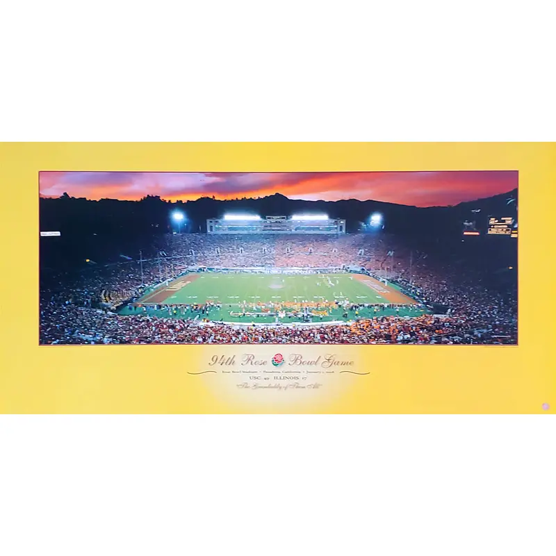 USC Trojans 94th Rose Bowl Game Champions (2008) Poster Print - Rick Anderson