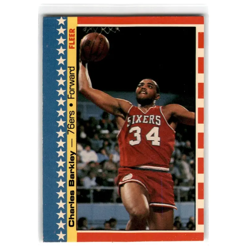 1987 Fleer Stickers Charles Barkley #6