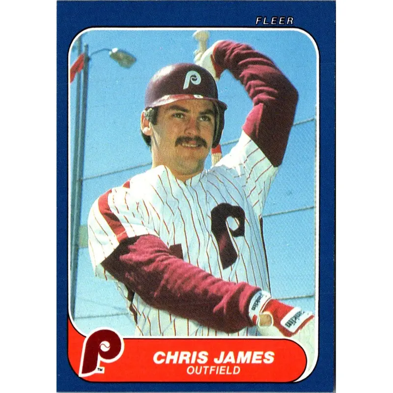 1986 Fleer Update Chris James #U-55