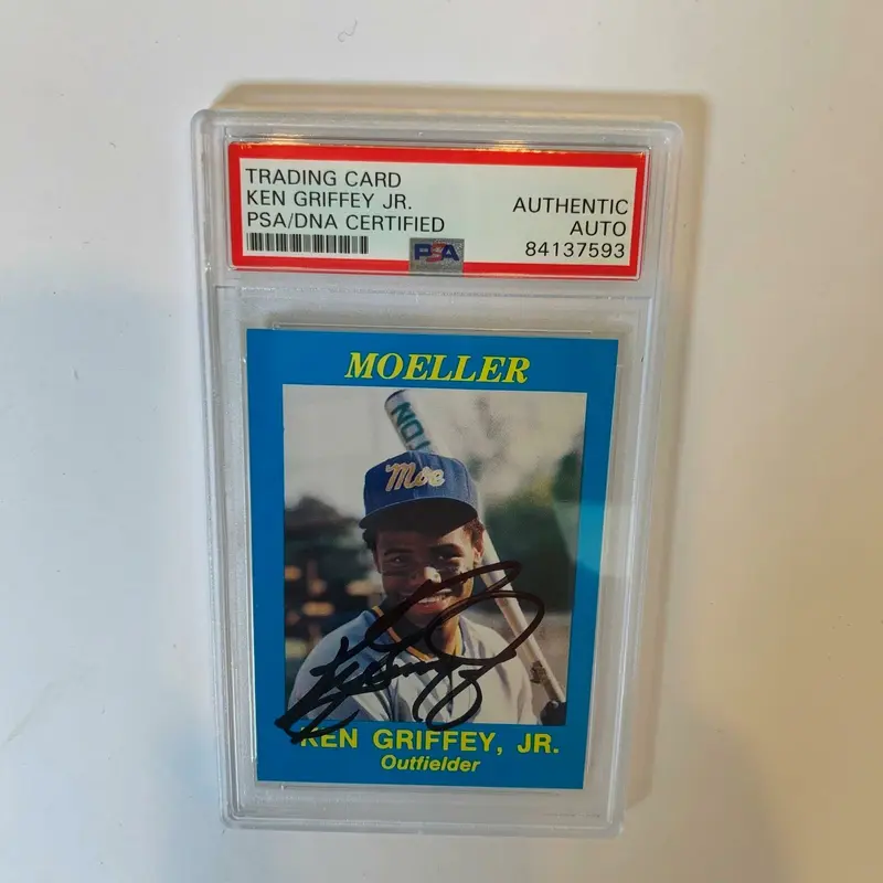 1987 AAMER Sport Moeller Ken Griffey Jr. Pre Rookie Signed Rookie Card Psa Dna