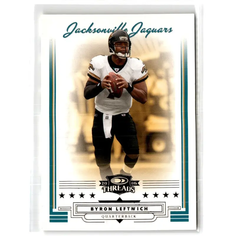 2006 Donruss Threads Retail Pewter Byron Leftwich #17 202/250