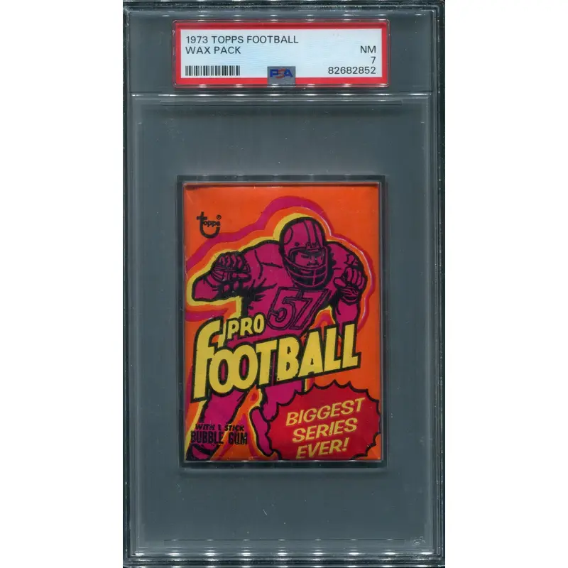 1973 Topps Football Unopened Wax Pack PSA 7 *2852