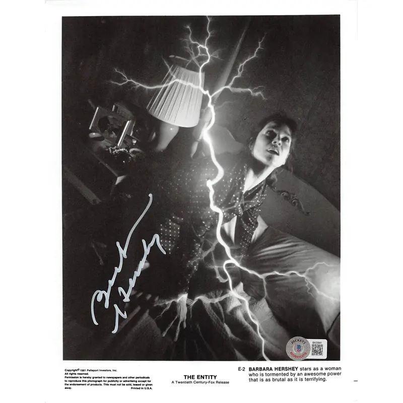 Barbara Hershey The Entity Authentic Signed 8x10 Photo Autographed BAS #BK03941