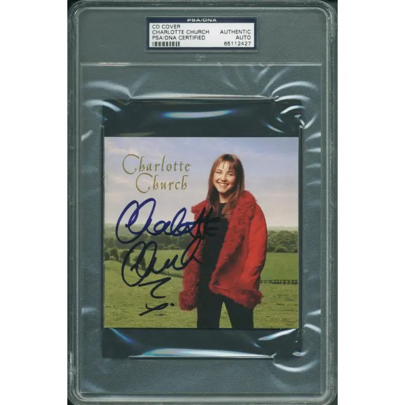 Charlotte Church Authentic Signed Cd Cover Autographed PSA/DNA Slabbed
