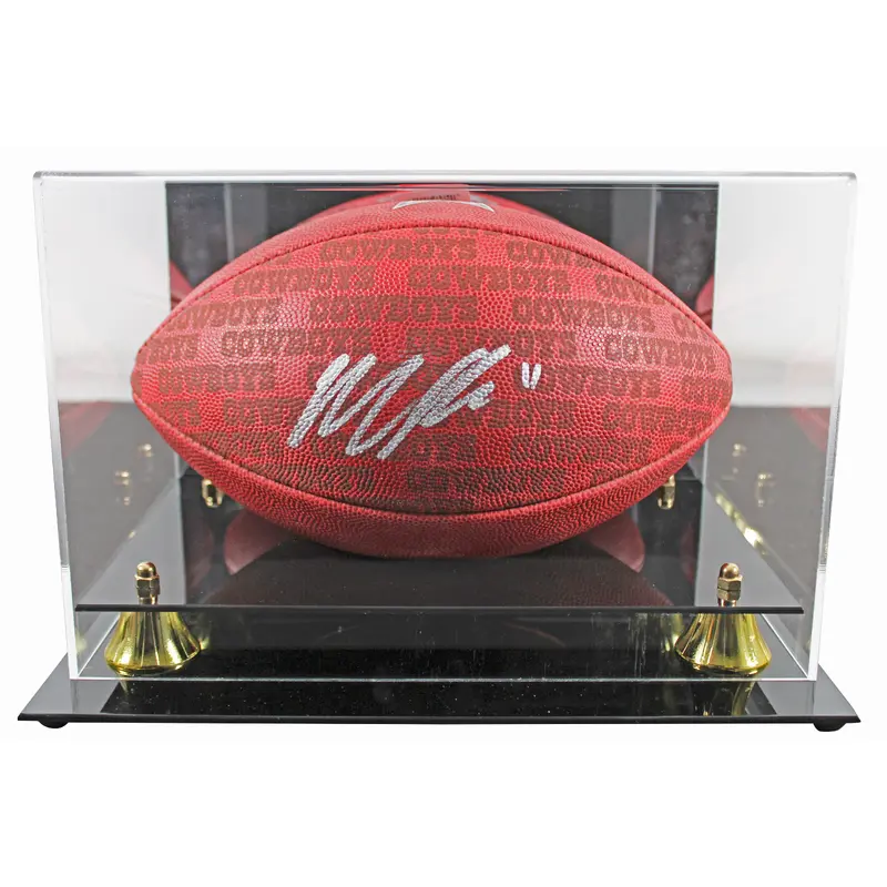 Cowboys Micah Parsons Signed "Duke" Team Showcase Football W/ Case Fanatics