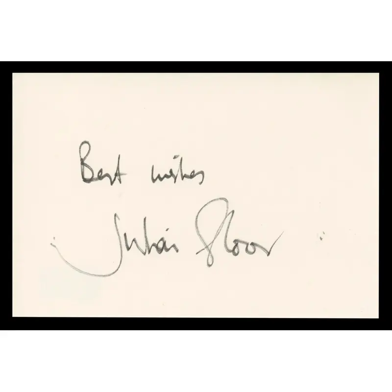 Julian Glover Game of Thrones "Best Wishes" Signed 4x6 Index Card BAS #BT02433