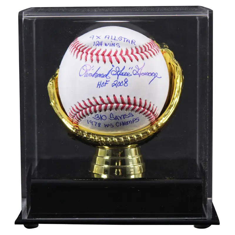 Yankees Goose Gossage "5x Insc Career Stat" Signed Baseball W/ Case BAS Witness