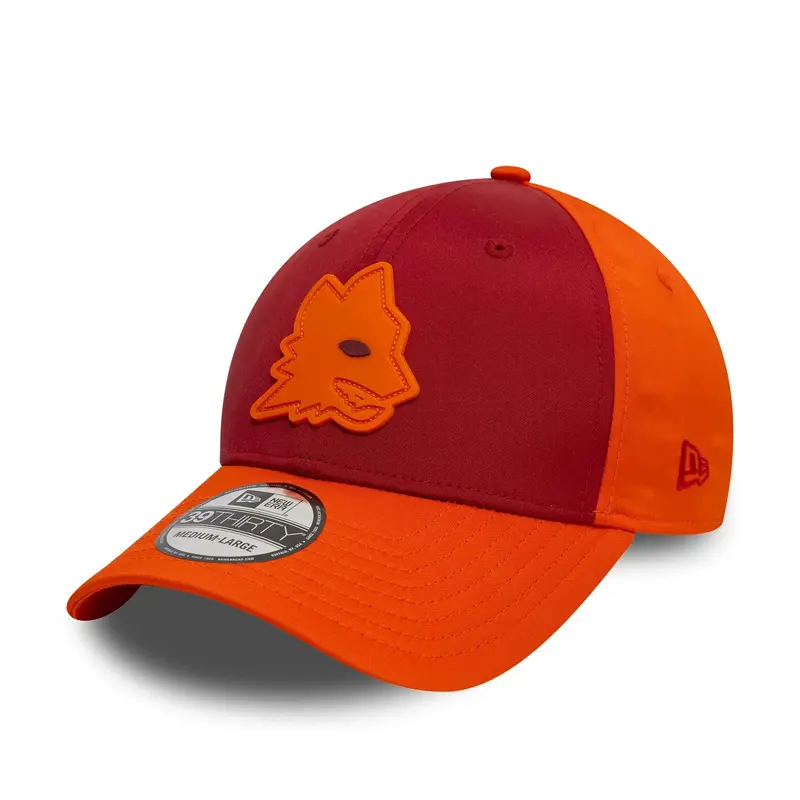 AS Roma Rubber Wolf Orange 39THIRTY Stretch Fit Cap