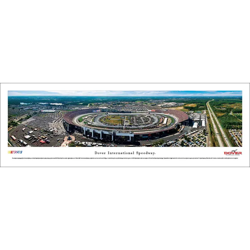 Dover International Speedway NASCAR Track Aerial Panoramic Poster - Blakeway Worldwide