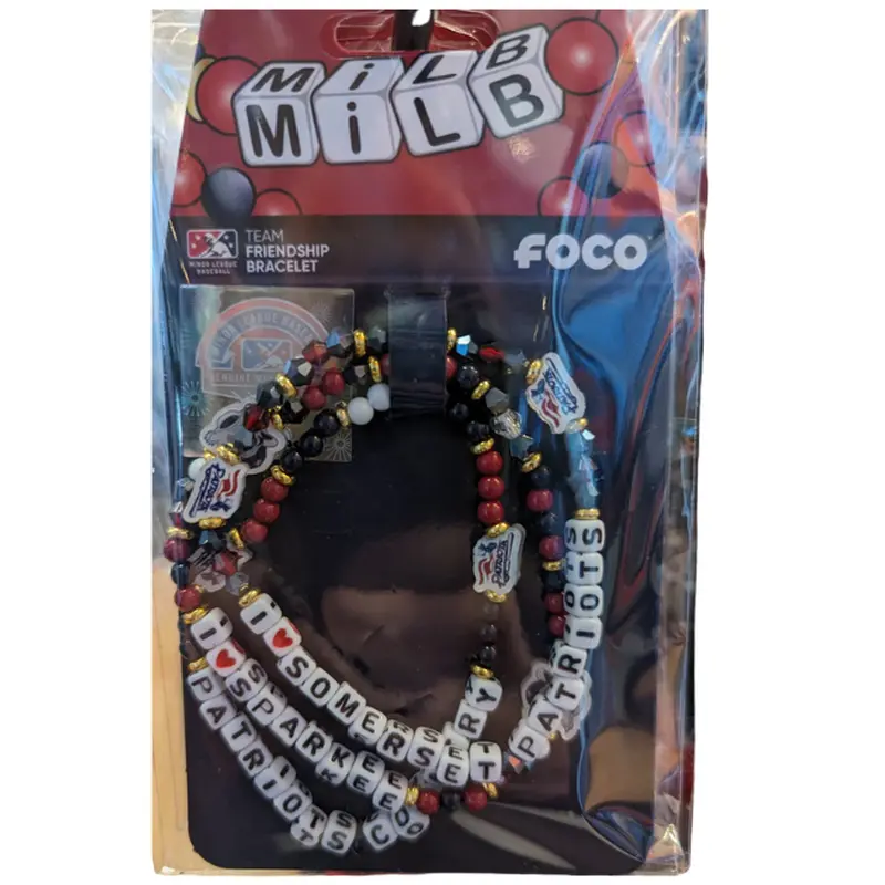 Somerset Patriots Team 3 Pack Team Bracelet