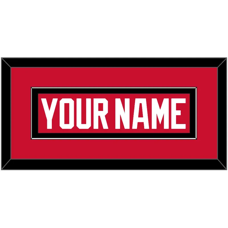 Chicago Nameplate - Home Red - Single Mat 2