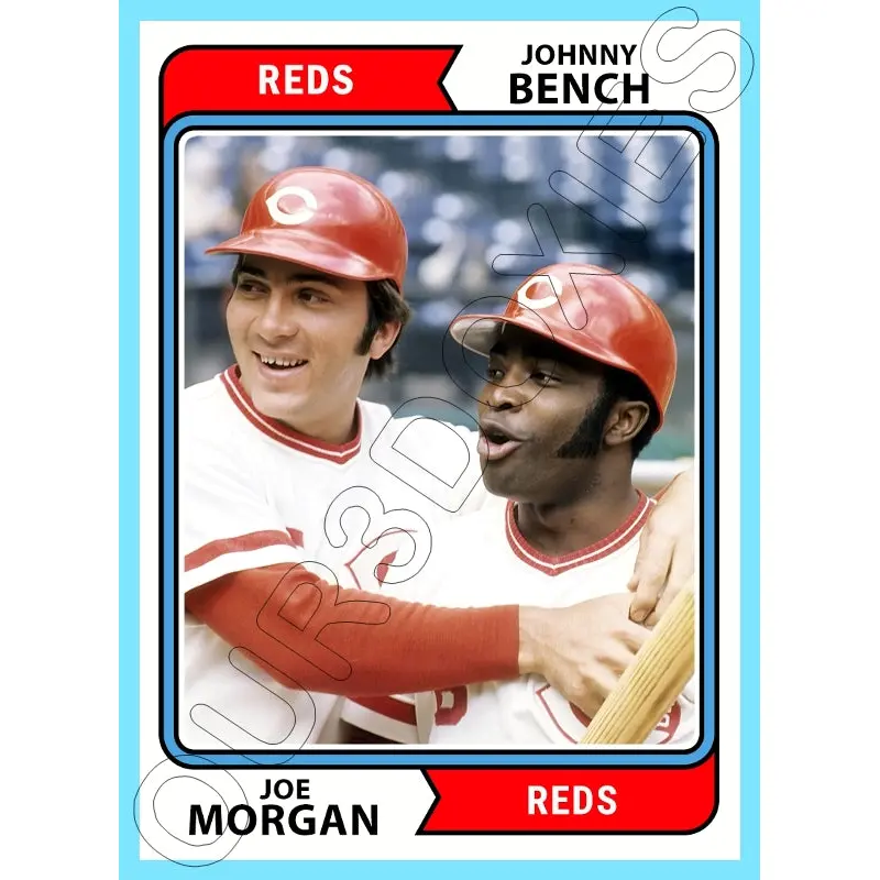 Johnny Bench Joe Morgan 1974 Topps Custom Card - 4800
