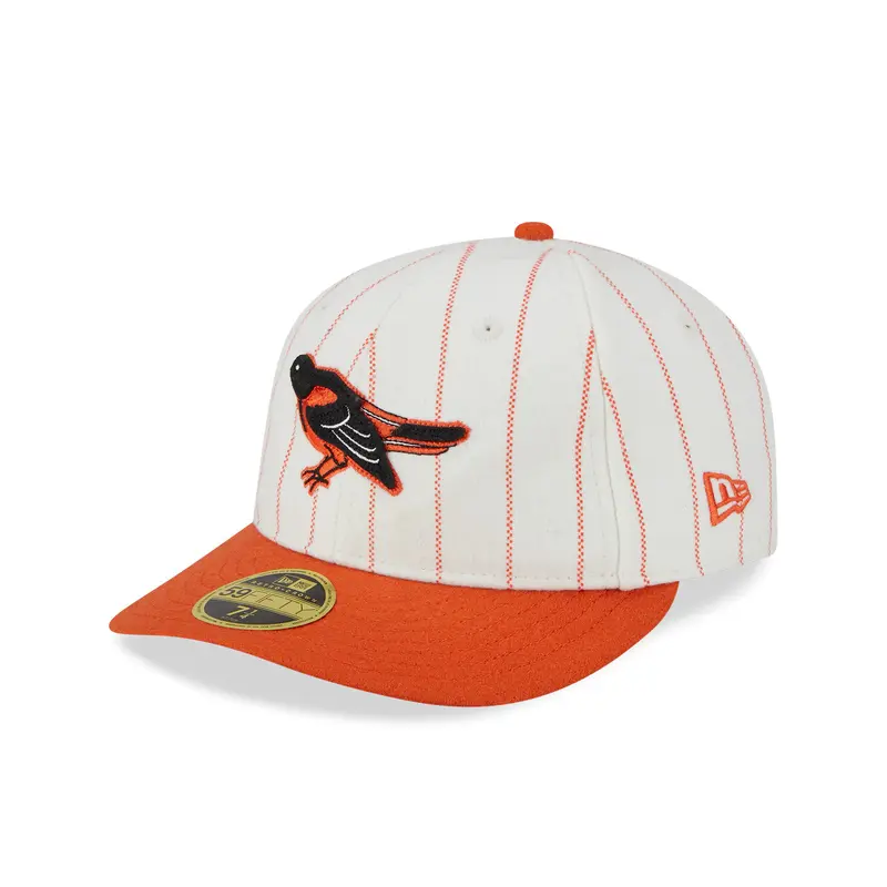 New Era - 59fifty Retro Crown - Heritage - Baltimore Orioles Cooperstown - Chrome White