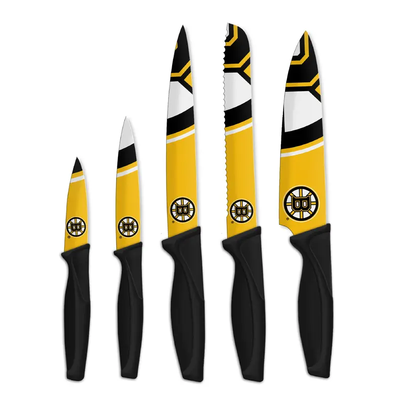NHL Boston Bruins 5-pc Kitchen Knives