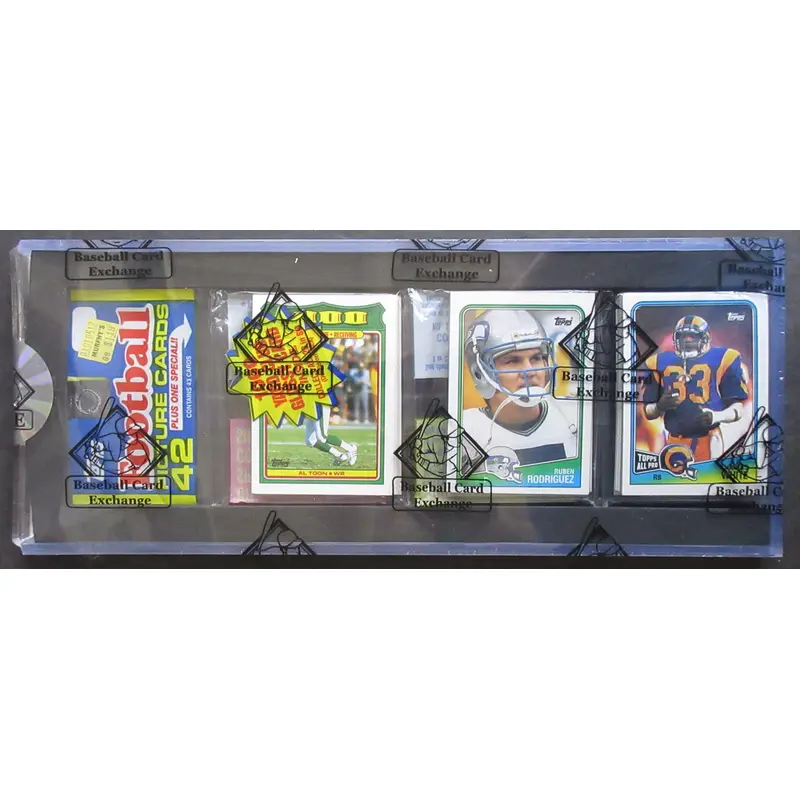 1988 Topps Football Unopened Rack Pack (BBCE) (Bo Jackson Back) (26113)