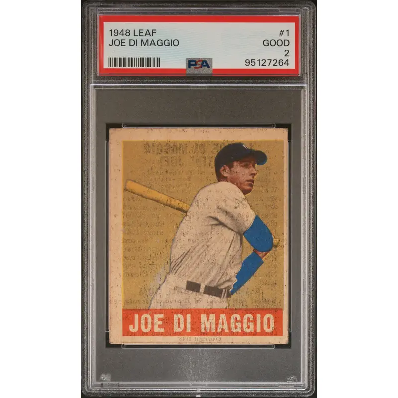 Joe DiMaggio 1948 Leaf #1 PSA 2 Good