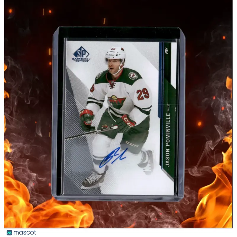 2014-15 SP Game Used Jason Pominville Blue Auto #49