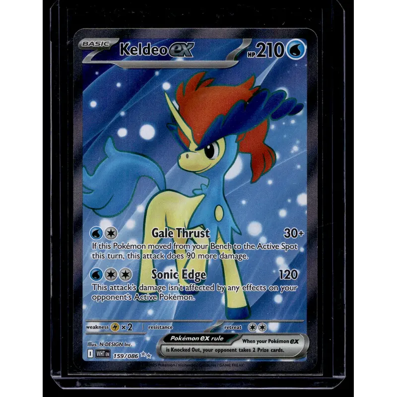 2025 Pokemon Scarlet & Violet - White Flare - Ultra Rare - Keldeo #159