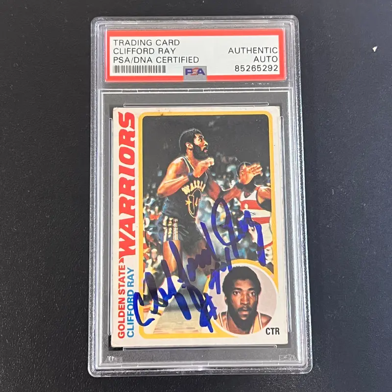 1978-79 Topps #131 Clifford Ray Signed Card AUTO PSA Slabbed Warriors
