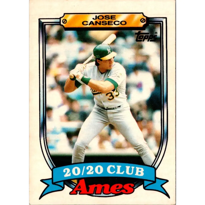 1989 Topps Ames 20/20 Club Jose Canseco #8