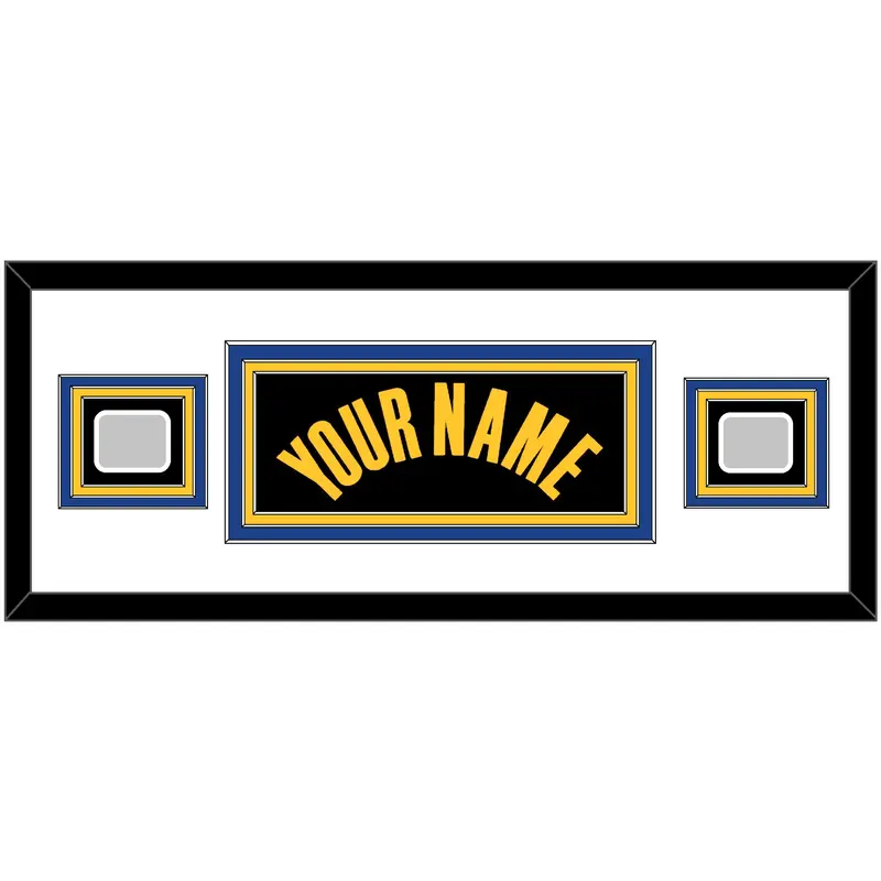 Golden State Name & 2 Champions Patches - Black City (2021-2022) - Triple Mat 2