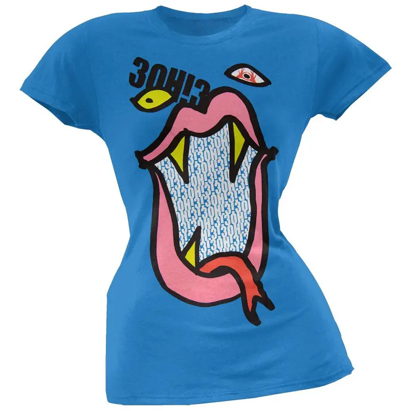 3OH!3 - Fang Mouth Juniors T-Shirt
