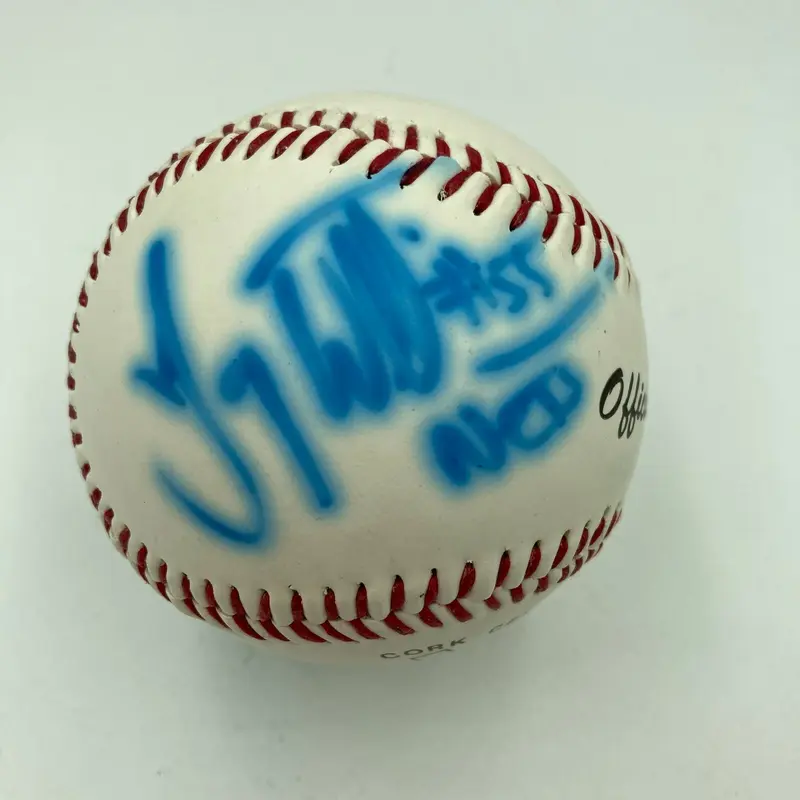 Jayson Williams NJ Nets Signed Autographed Baseball With JSA COA NBA