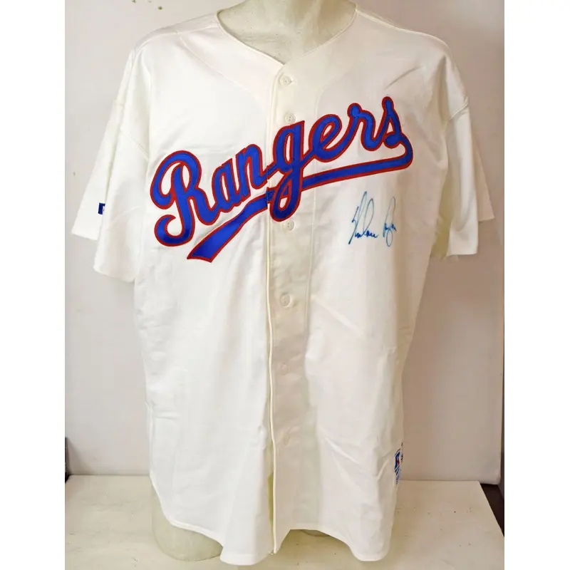 Nolan Ryan Signed Vintage Russell Authentic Texas Rangers Jersey JSA COA