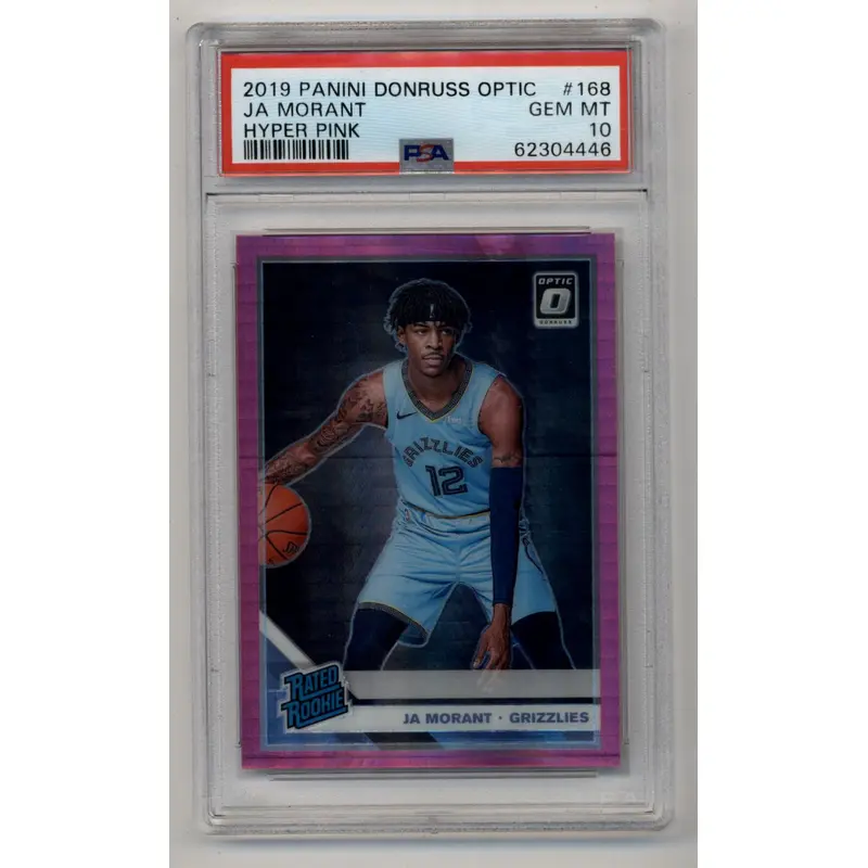 Ja Morant 2019-20 Donruss Optic Hyper Pink #168 PSA 10 Gem Mint