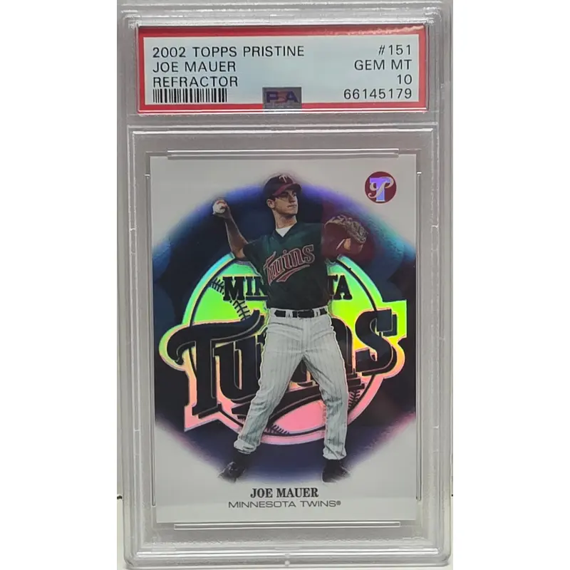 Joe Mauer 2002 Topps Pristine Refractor Rookie #151 PSA 10 Gem Mint