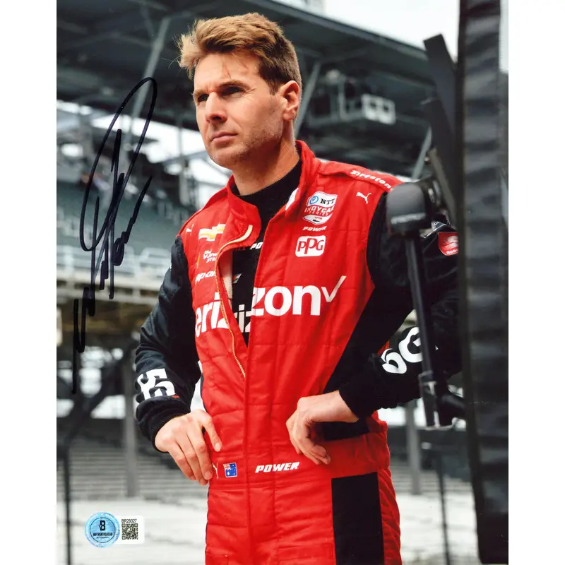 Will Power Indy Car Series Authentic Signed 8x10 Vertical Photo BAS 1