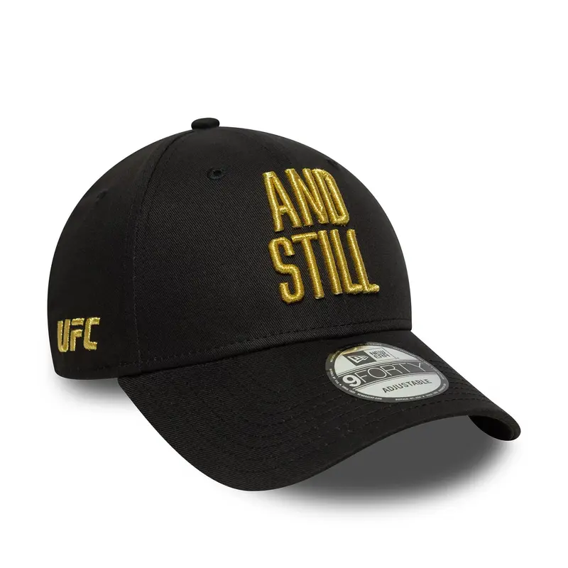 UFC Ultimate Fighting Metallic Still Champ Black 9FORTY Adjustable Cap