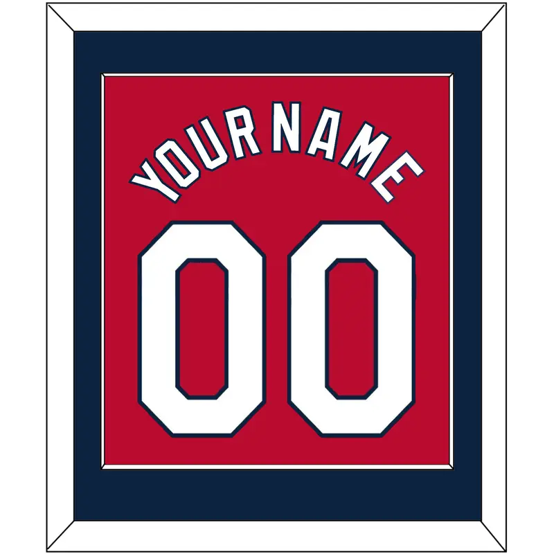 St. Louis Name & Number - Spring Training Red - Single Mat 2
