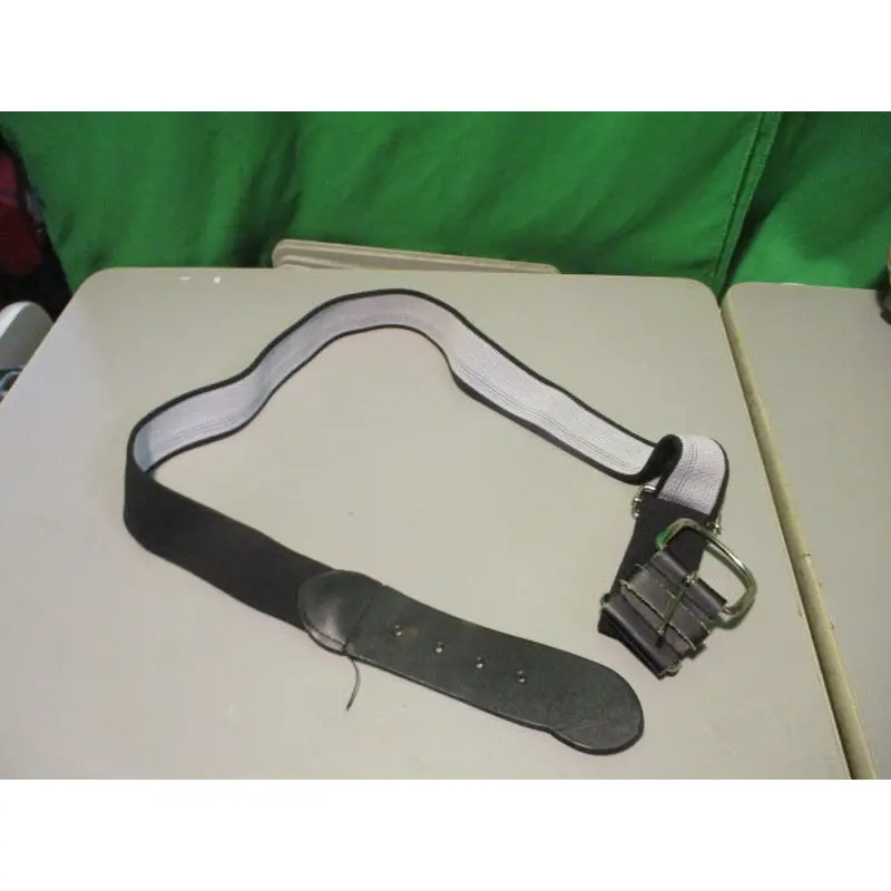 Used Adult Black Baseball Belt