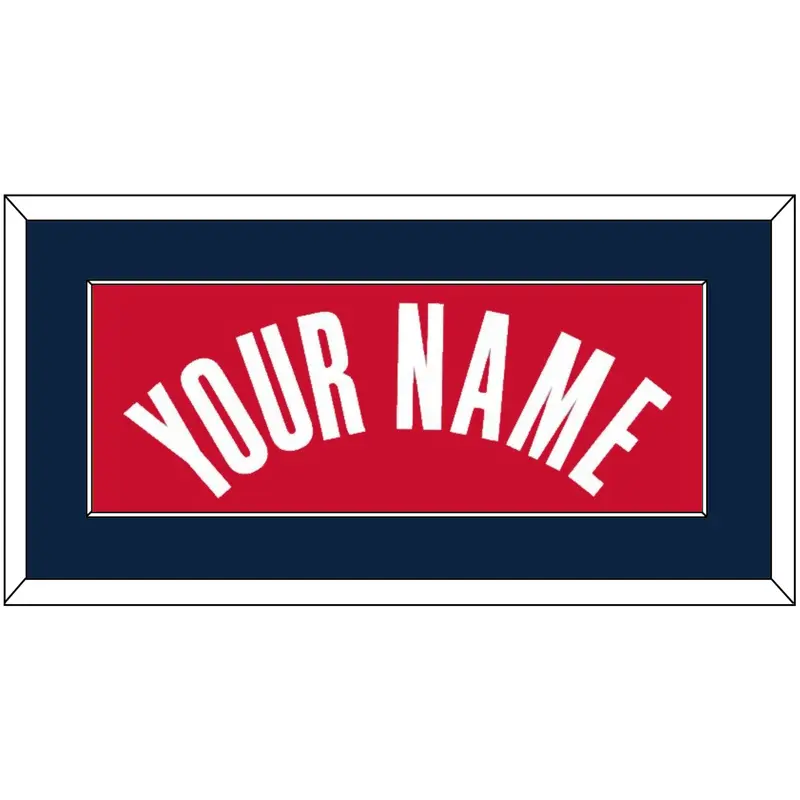 Washington Name - Red Statement - Single Mat 2
