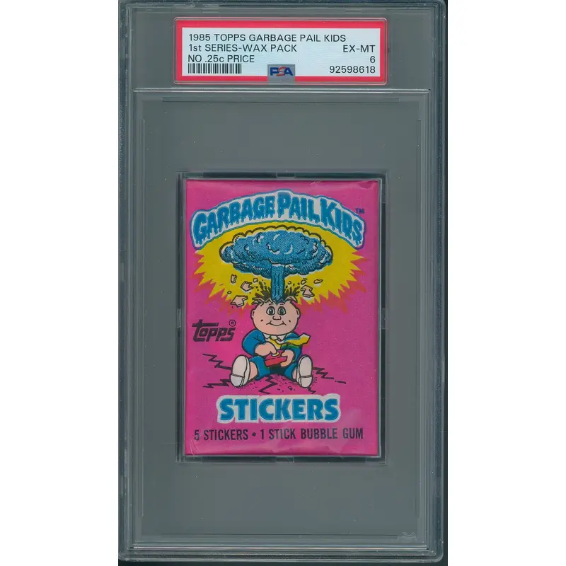 1985 Topps Garbage Pail Kids 1st Series Wax Pack PSA 6 (w/o price)