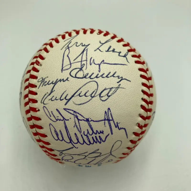 1991 Minnesota Twins World Series Champs Team Signed Baseball JSA COA