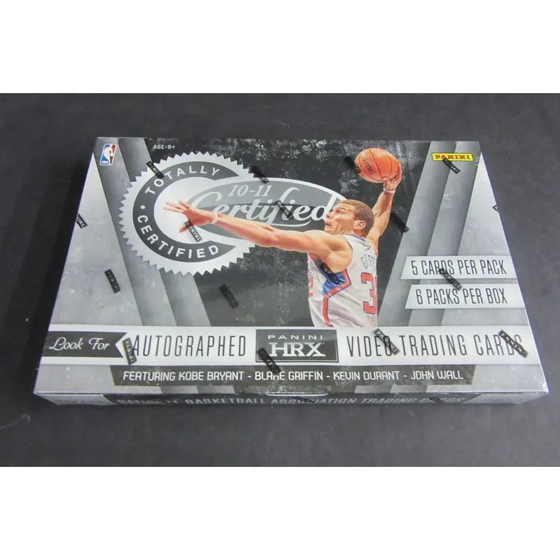 2010/11 Panini Totally Certified Basketball Box (Hobby)
