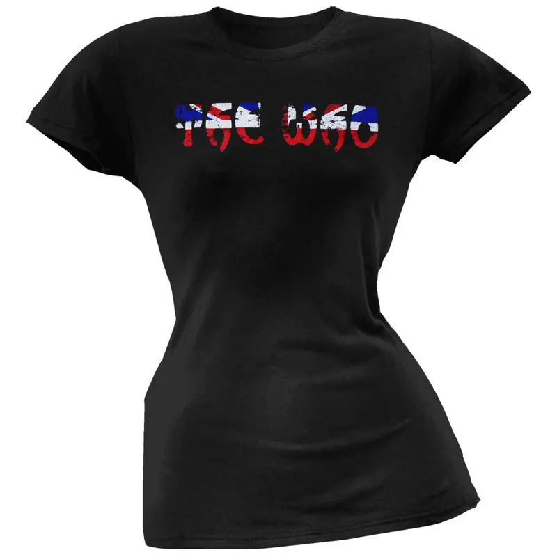 Who - Distressed Logo Juniors T-Shirt