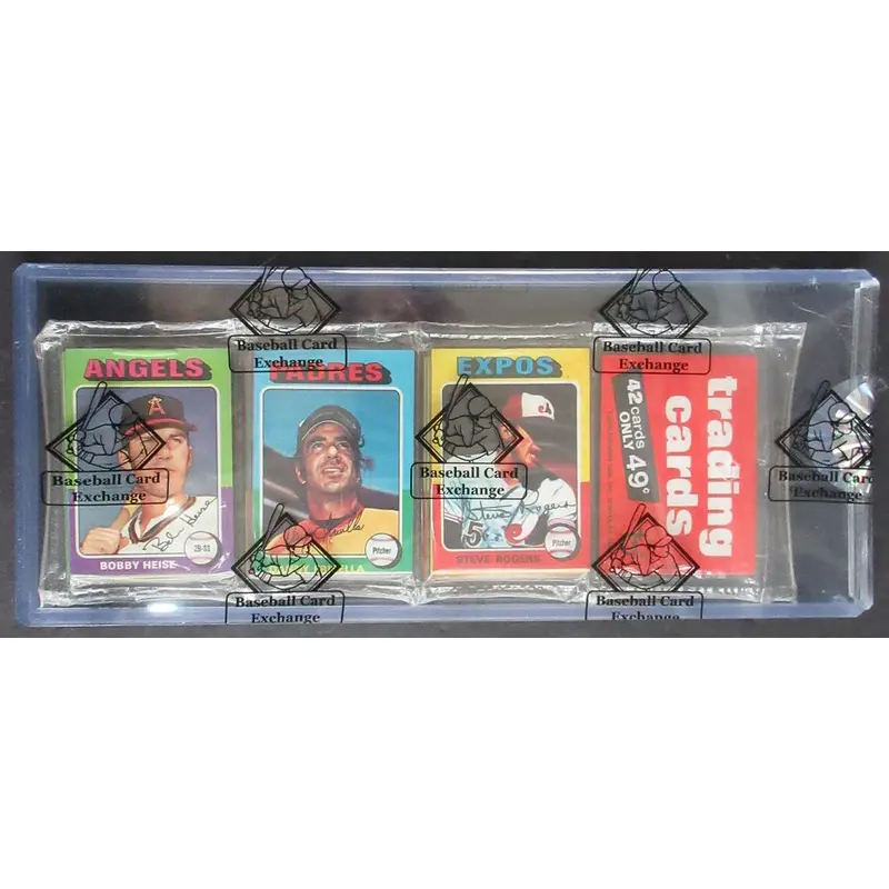 1975 Topps Baseball Unopened Rack Pack (BBCE)
