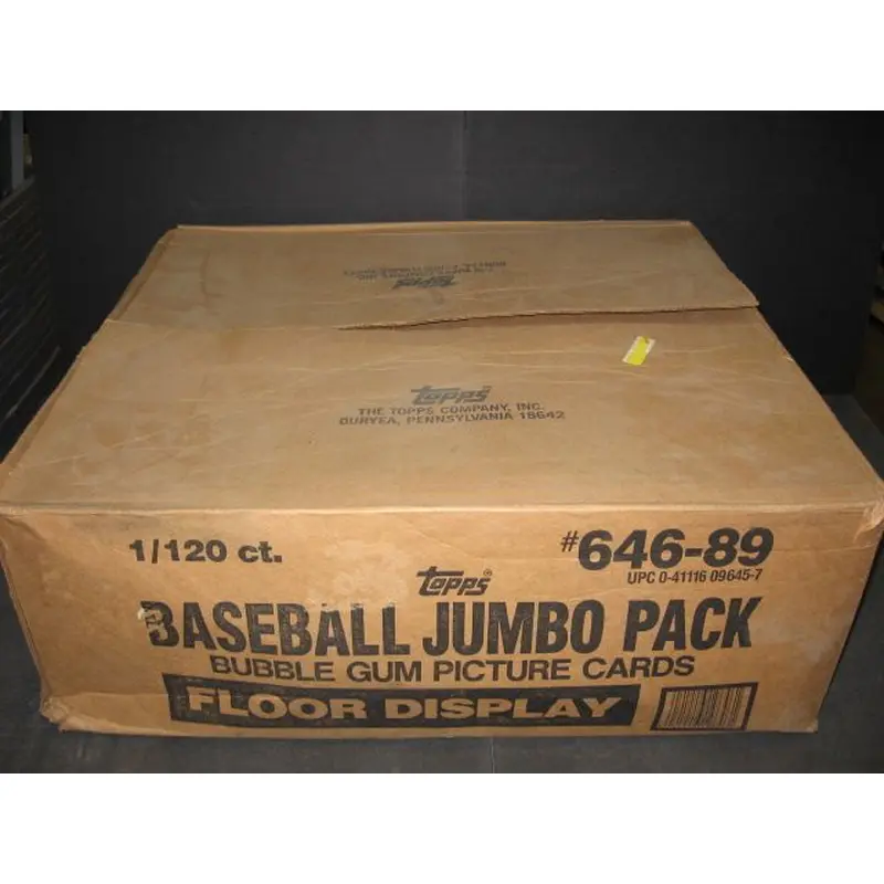 1989 Topps Baseball Jumbo Case (120 Count)