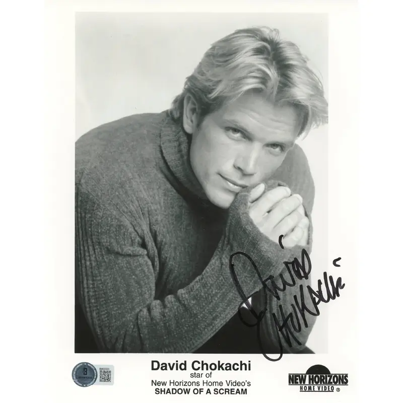David Chokachi Shadow Of A Scream Authentic Signed 8x10 Photo BAS #BM03320