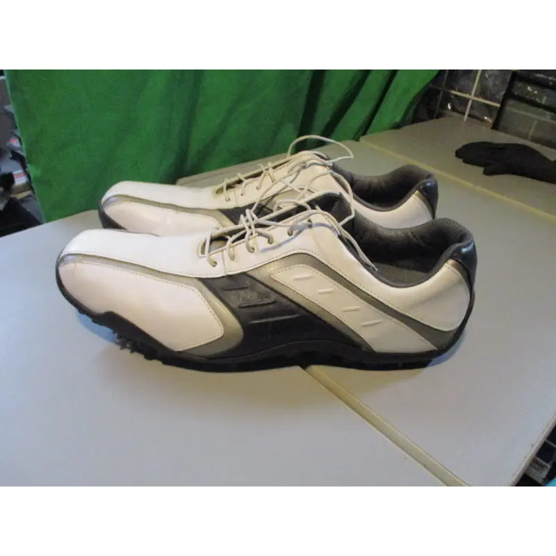 Used FJ Foot Joy Golf Shoes White Size 14