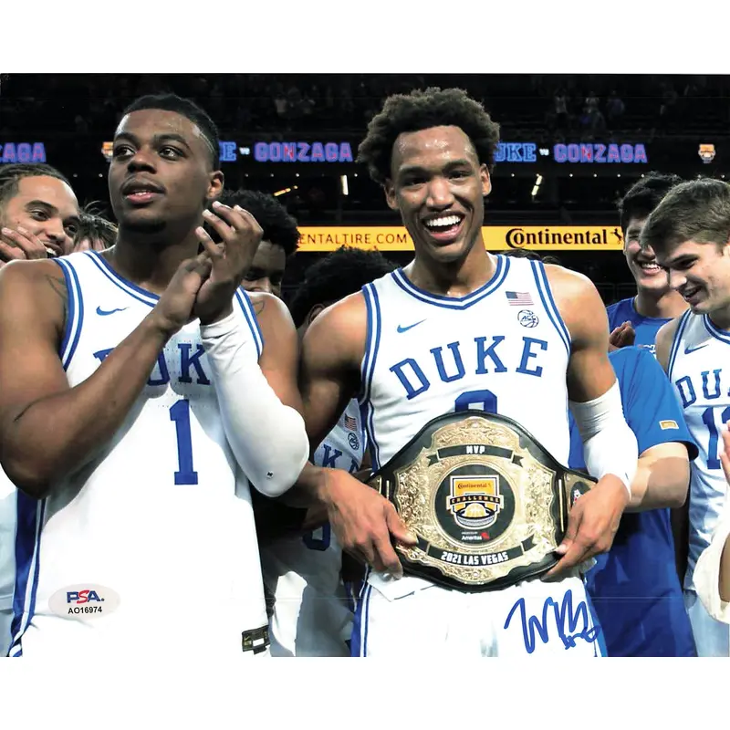WENDELL MOORE signed 8x10 Photo PSA/DNA Duke Blue Devils Autographed