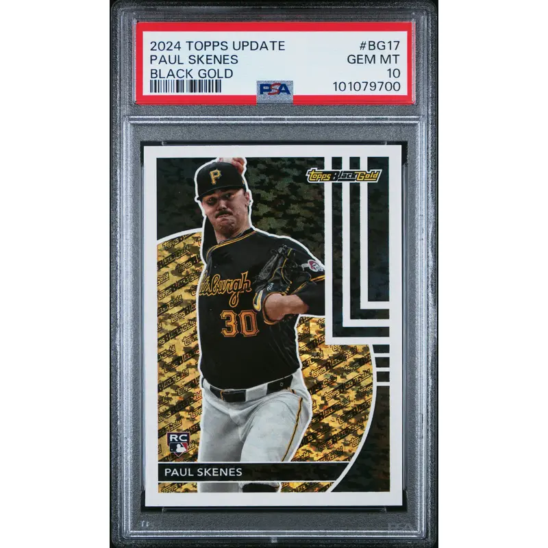 Paul Skenes 2024 Topps Update Black Gold RC #BG17 PSA 10 Gem Mint