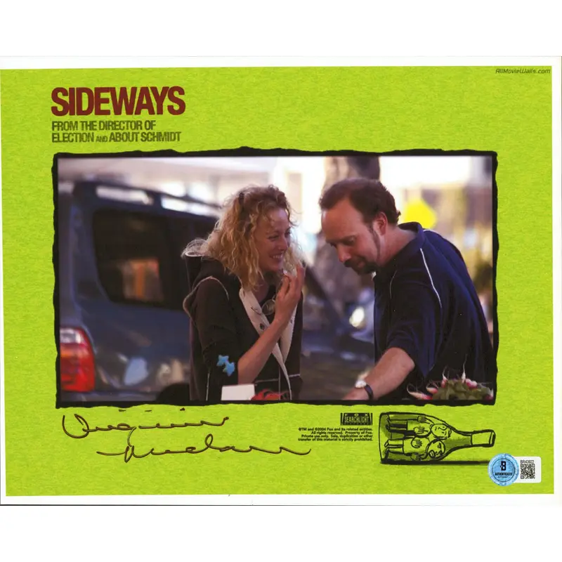 Virginia Madsen Sideways Authentic Signed 8.5x11 Horizontal Photo BAS #BR43922