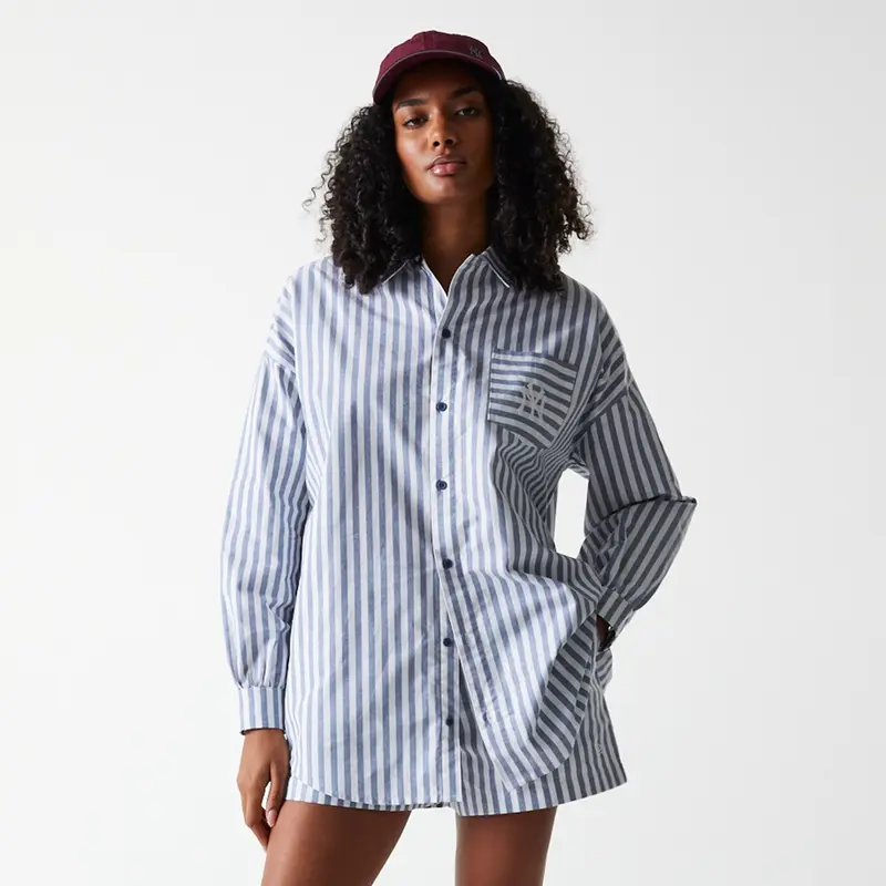 New Era - WMNS MLB STRIPE SHIRT - New York Yankees - Blue