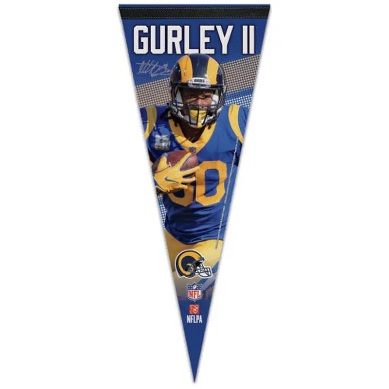 Todd Gurley "Signature Series" L.A. Rams Premium Felt Collector's PENNANT - Wincraft 2018