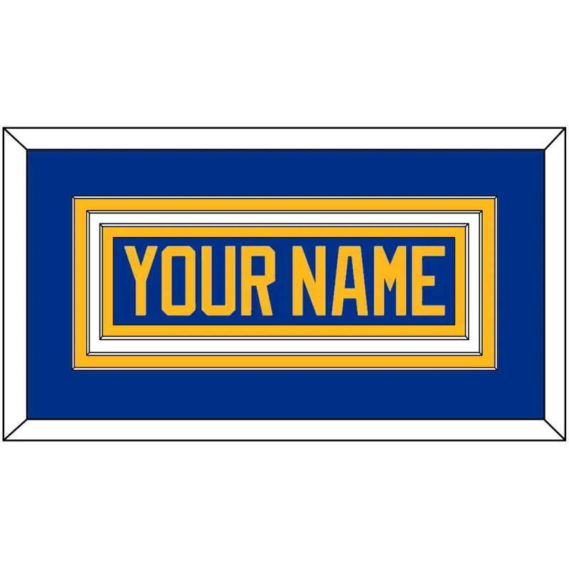 Buffalo Nameplate - Home Blue - Triple Mat 1